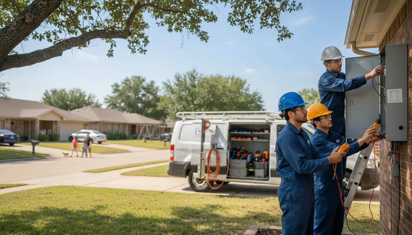 Certified electrician providing emergency electrical services in Goliad, TX